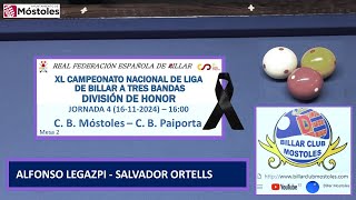 ALFONSO LEGAZPI  SALVADOR ORTELLS LIGA ESPAÑA DIV HONOR 2425 J4 16112024 1600 M2 [upl. by Ahtelra]