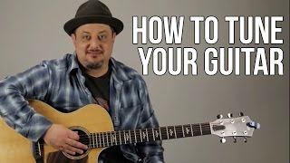 How to Tune Your Guitar For Beginners [upl. by Nahshunn]