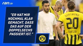 BVB Sabitzer stichelt nochmal  Sahin nimmt es mit Humor  ran Bundesliga [upl. by Airel]