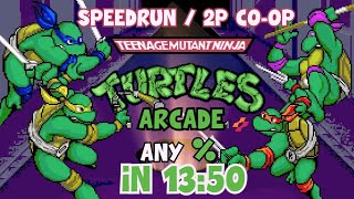 Teenage Mutant Ninja Turtles  Arcade 1989 Coop 2 Player in 13m50s [upl. by Yasdnil]