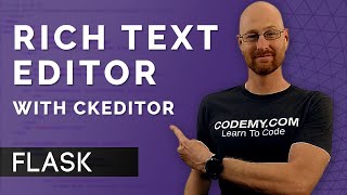 How To Add A Rich Text Editor  Flask Fridays 32 [upl. by Bough]