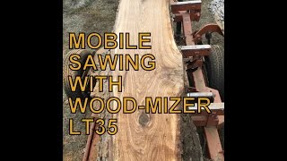 Mobile Sawing with the WoodMizer LT35 [upl. by Cinimod977]