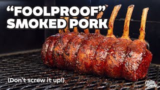 You Cant Screw Up This Smoked Rack of Pork Hopefully [upl. by Meehyrb]