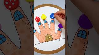 Simple Handmade  Teach You To Draw Mushroom Houses By Hand In 20 Seconds   Diy Tutorial  Folding [upl. by Amadeo]