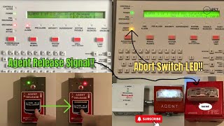 Agent Release Signal amp Abort Switch LED Fire Alarm System Test [upl. by Lello]