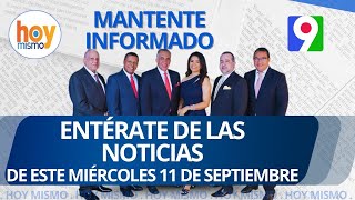 Titulares de prensa dominicana miércoles 11 de septiembre 2024  Hoy Mismo [upl. by Issy969]