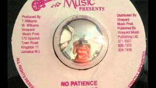 Junior Slice  No Patience  Earth Riddim  7 inch  199X [upl. by Allista]