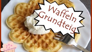 DIY  Basic  Waffelteig  Grundrezept  schnell amp einfach  selber machen  Backlounge 2016 [upl. by Iahk]