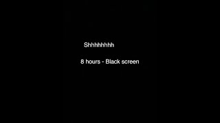 8 hours Shhh sound to keep baby asleep all night  Black screen [upl. by Ojytteb]