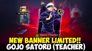 GACHA OR SKIP  RILIS BANNER LIMITED TERBARU GOJO SATORU TEACHER   JUJUTSU SORCERER [upl. by Salvador659]