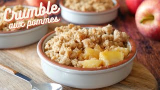 CRUMBLE aux POMMES  Recette Facile dun dessert avec des pommes [upl. by Egrog]