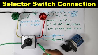 How to Do Selector Switch 102 Connection in Hindi ElectricalTechnician [upl. by Lozano]