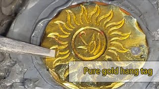 The Making of a Pure Gold Pendant From Gold Bar to Masterpiece [upl. by Oitaroh]