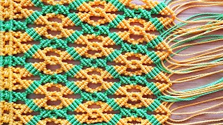 Multicolor Macrame Pattern for Bag Pillow Tablecloth  Coaster Clothing [upl. by Ainej108]