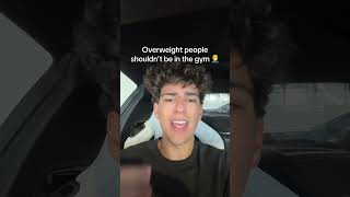 Overweight people shouldn’t be in the gym 🤦‍♂️ weightloss [upl. by Nailil90]