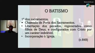 Sacramento no Batismo  Fundamentação no Direito Canônico corteslive [upl. by Nesilla]