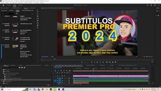 Subtítulos AUTOMATICOS con PREMIERE PRO 2024 [upl. by Akkimat941]