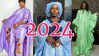 SENEGALESE BAZIN RICHIE 2024  modele grand boubou en bazin richie tendances 2024 sénégal [upl. by Yemane921]