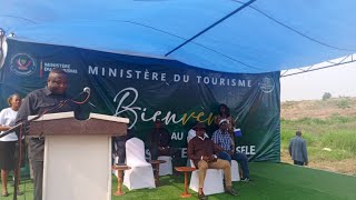 LE DG SYMPHORIEN NTUMBA ACCUEIL LE NOUVEAU MIN DU TOURISME DANS LE SITE TOURISTIQUE DE LA NSELE [upl. by Eikcim]