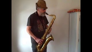 1955 Buescher Elkhart 30A tenor saxophone [upl. by Acul988]