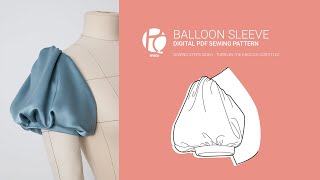 How to sew a balloon sleeve  Digital PDF Sewing Pattern [upl. by Huntley]