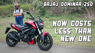 Bajaj Dominar 250 2021 Review  Now Costs Less Than Launch Price 😱 [upl. by Anirehc]