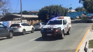 QPS ISUZU Paddy Wagon Leaving Lawnton QAS Open Day [upl. by Ynneh]