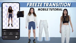 Freeze Frame Fashion Transition Reels  TikTok Mobile Video Editing Tutorial [upl. by Elinor]