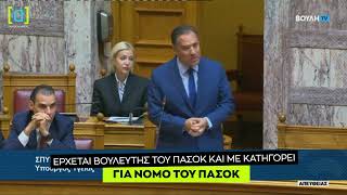 Άδωνις Έρχεται βουλευτής του ΠΑΣΟΚ και με κατηγορεί για νόμο του ΠΑΣΟΚ [upl. by Wylma]