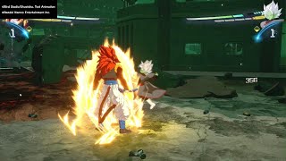 Gogeta SS4 and Vegito SSGSS vs Fused Zamasu and Omega Shenron [upl. by Iznyl135]