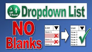 Say Goodbye to Blanks in Excel DropDown Lists with This Dynamic Solution [upl. by Eyahs]