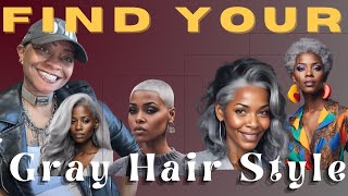 How to Visualize Your Gray Hair Journey with AI  Stunning Styles for 50 [upl. by Esinrahc]