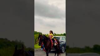 Horse 🐎 Riding  horse horses ghoda horseriding horselover ytvideo shortsfeed dhruhi [upl. by Daloris]