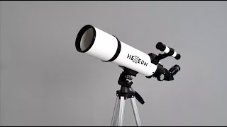 How To Install HEXEUM Astronomical Portable Refracting Telescope Video [upl. by Shiekh]