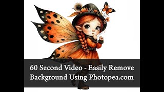 Remove Background from image using Photopea in 60 Seconds Tutorial [upl. by Dixon]