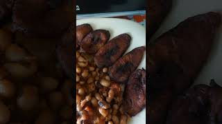 Delicious the Ripe friend plantain amp Beans is served letthecookingdothetalking cooking food [upl. by Notnarb598]