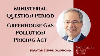 Senator Dalphond asks Minister Guilbeault about the Greenhouse Gas Pollution Pricing Act EN [upl. by Adlev]