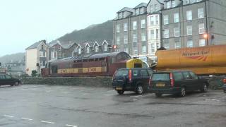 Class 37 37401 Slipping on 6W91 Loaded Ballast At Barmouth 221109 [upl. by Jenni52]