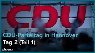 CDUParteitag in Hannover  Tag 2 1 Teil [upl. by Sakovich697]