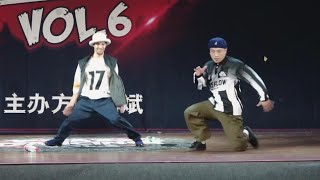 Greenteck VS Shark Bomb 騰仔  Popping 1 ON 1  Best 16  Crazy Dancing Vol 6 [upl. by Nakhsa509]