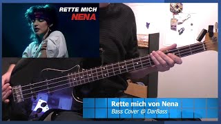 Nena Cover Rette mich  Bass Cover amp Bass Solo 🎧 [upl. by Bonacci691]