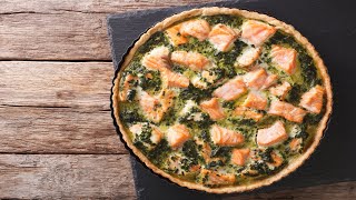 Recette  Pizza au saumon et aux poireaux [upl. by Atlante]