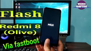 Flash Redmi 8 Olive via fastboot [upl. by Ramburt]