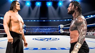 WWE 2K23  The Great Khali vs Roman Reigns  FULL MATCH  WWE Mar 2 2024 [upl. by Nilram]