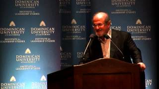 Salman Rushdie spoke at Dominican University Joseph Anton A Memoir [upl. by Aiotal]