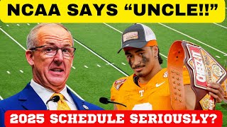 NCAA SAYS quotUNCLEquot SEC 2025 SCHEDULE TENNESSEE FOOTBALL SEC FOOTBALL VOLS FOOTBALL VANDERBILT [upl. by Eikcaj]