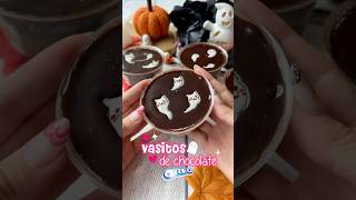 Vasitos de chocolate 🖤 receta recetasdepostres [upl. by Rehpotsirahc]