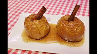 Cómo hacer unas deliciosas manzanas asadas con canela y vino dulce [upl. by Llerraj]