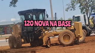 120 NOVA NA BASE  Motoniveladora caterpillar grader niveleuse patrola motoconformadora [upl. by Tyre]