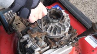 HOW TO Gap a Coil  Magneto on a BRIGGS and STRATTON LAWNMOWER Engine ALL Models [upl. by Eleda]